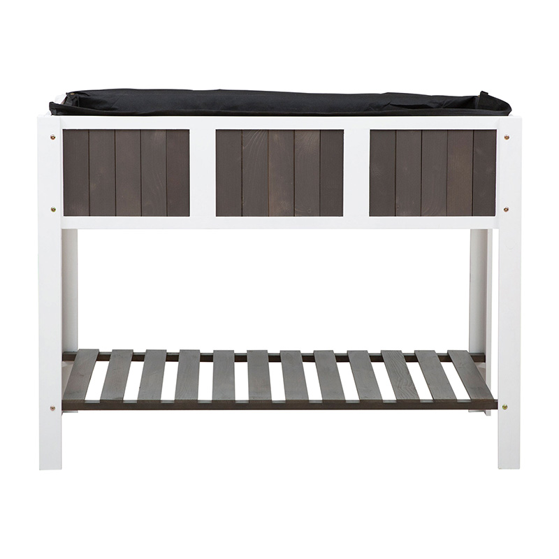 47' x 23' x 35' 심기, 보관 선반 및 다용도 사용을 위한 넓은 공간이 있는 나무 제기 정원 재배자 침대 47' x 23' x 35' 심기, 보관 선반 및 다용도 사용을 위한 넓은 공간이 있는 나무 제기 정원 재배자 침대