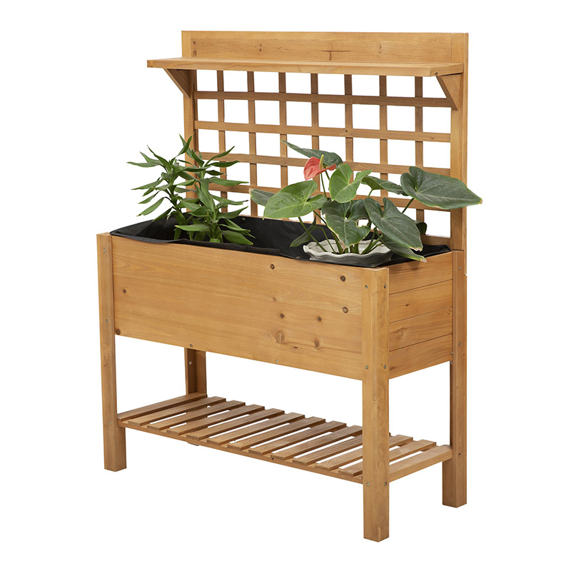 41 'x18'x53' 선반과 바퀴가 있는 높은 정원 제기 침대 단단한 나무 화분 꽃 허브 상자 야채 꽃 야외/실내-브라운 41 'x18'x53' 선반과 바퀴가 있는 높은 정원 제기 침대 단단한 나무 화분 꽃 허브 상자 야채 꽃 야외/실내-브라운