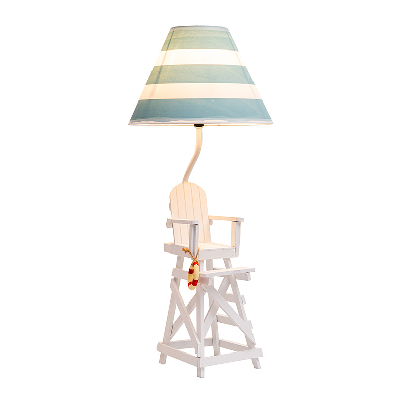 해안 스타일 테이블 램프, 골동품 아이스 블루