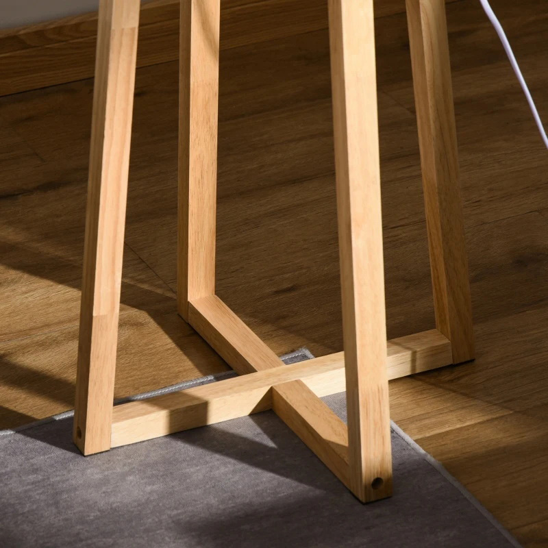 현대 서 있는 플로어 램프 침실 조명 w/드럼 갓, 발 페달 스위치