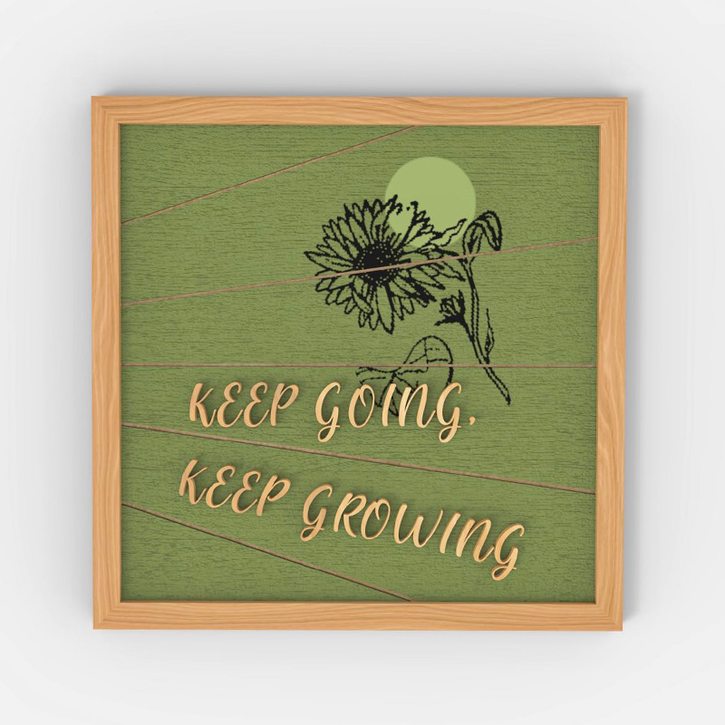 홈 재봉틀 나무 벽 장식