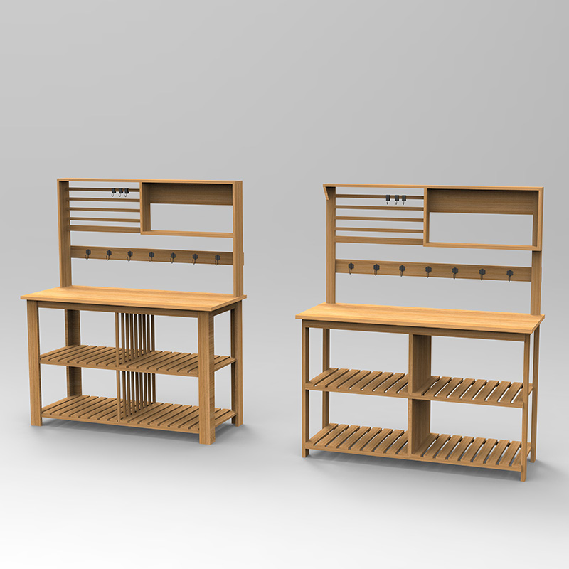 포팅 벤치 테이블, 정원 워크스테이션 w/ 체 스크린, 이동식 싱크 및 바구니