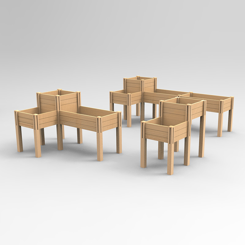 3 Tier Raised Garden Bed w/ Storage Shelf, 높은 나무 화분 상자 키트