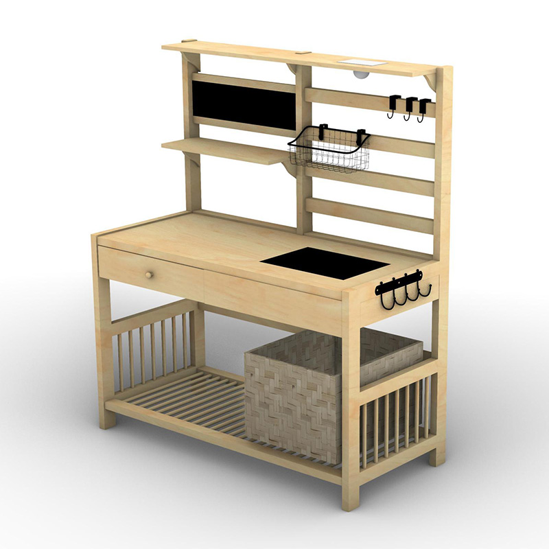 포팅 벤치 테이블, 정원 워크스테이션 w/ 체 스크린, 이동식 싱크 및 바구니