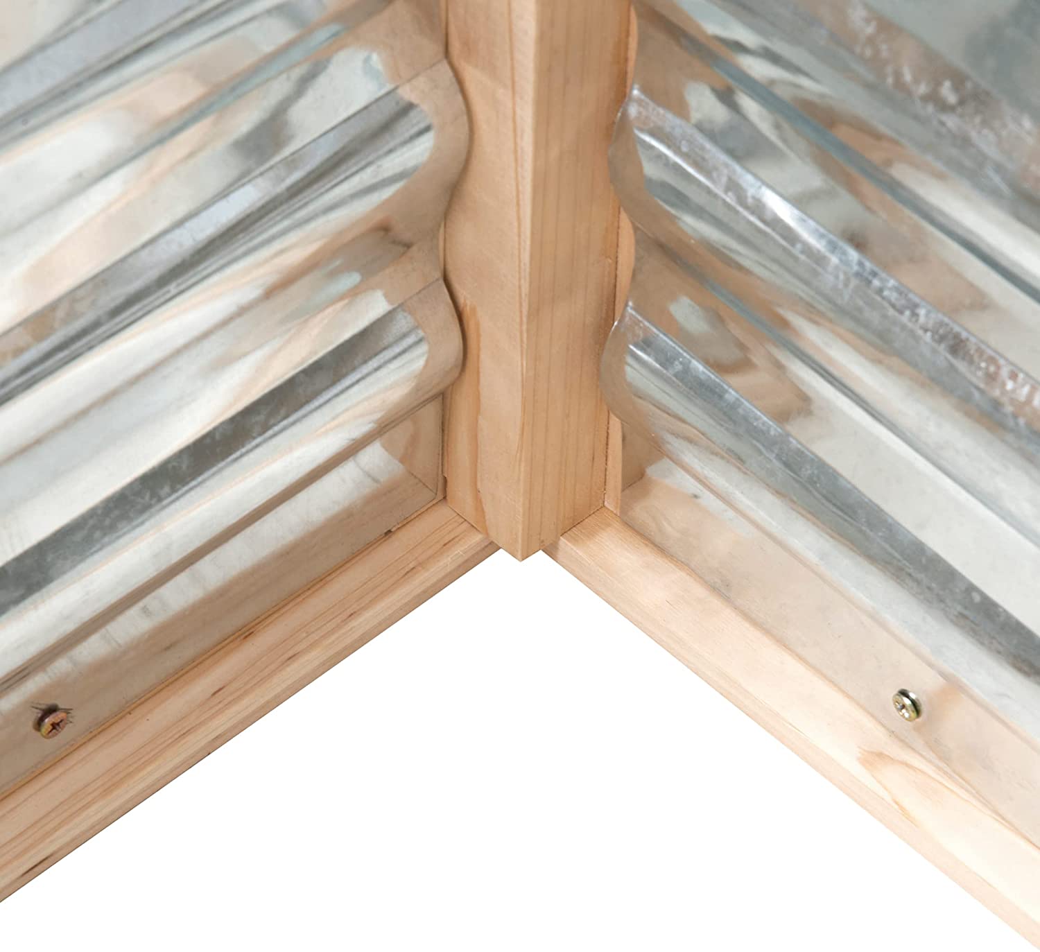 제기 정원 화단 키트 w/ 온실, 나무 콜드 프레임 화분, 자연