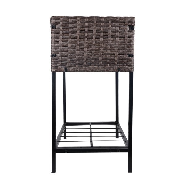 실내/실외 등나무 꽃 화분 상자 아래에 도구 보관 랙이 있고 견고한 작업 공간 28' H