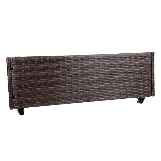 실내/실외 등나무 꽃 화분 상자 아래에 도구 보관 랙이 있고 견고한 작업 공간 28' H