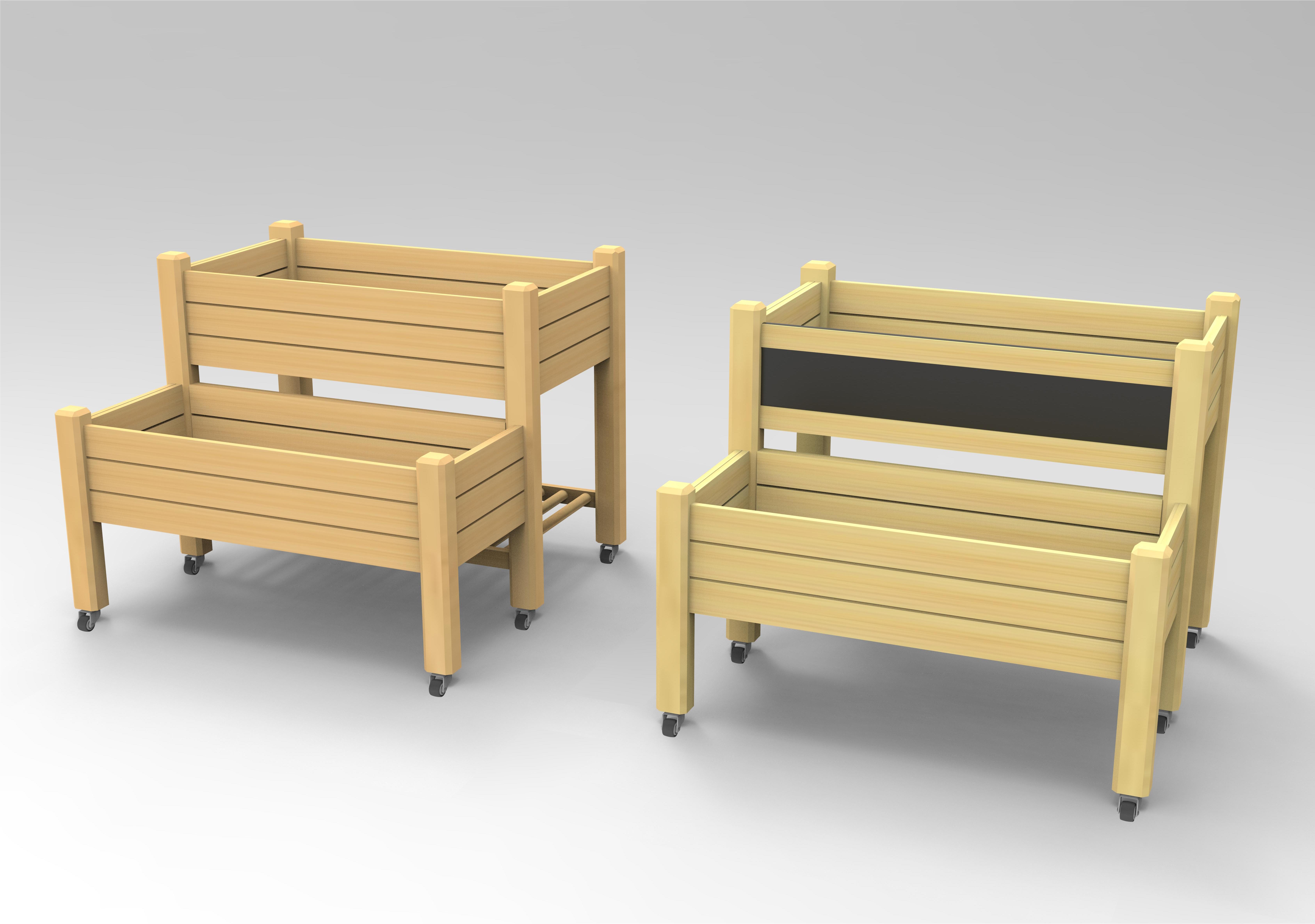 아이는 정원 침대 재배자를 키웠다