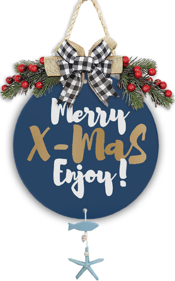 Lixincrafts 해변 보호소 장식, 바다 스타일 장식, Shell Wreath